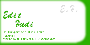 edit hudi business card